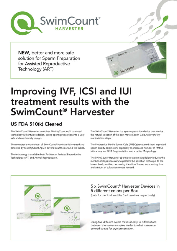 SwimCount® Harvester - Sperm Separation for  IUI