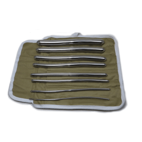 Monarch Medical Products, Hegar Dilators, Double Ended; Hegar Dilator, Double Ended. German Stainless Steel. Hegar Dilators, Set of 8, Double Ended, Sizes 3mm/4mm to 17mm/18mm; Length: 19cm (7.5")