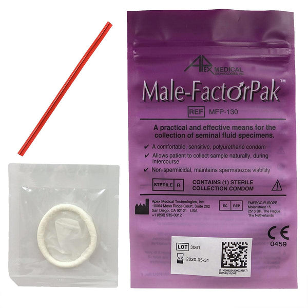 Male-Factor Pak Seminal Fluid Collection Device for IVF and IUI